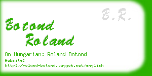 botond roland business card